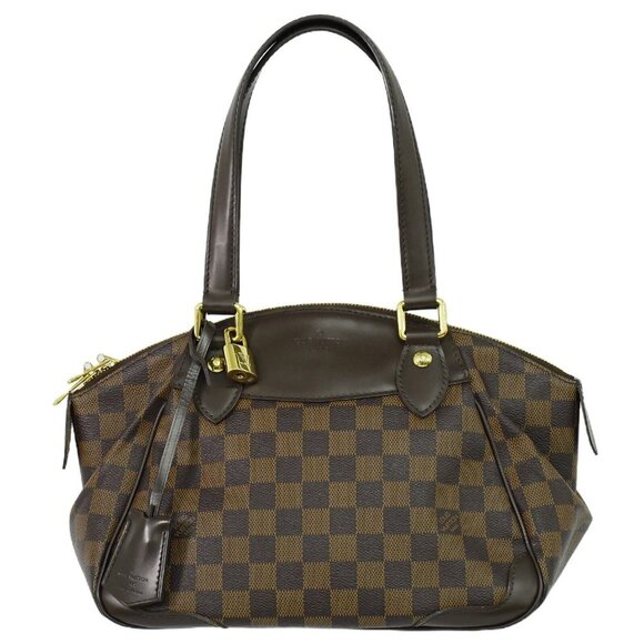 Louis Vuitton Verona PM N41117 Damier Ebene Canvas Tote Handbag Brown - Picture 1 of 11